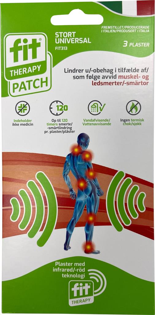 Bild på FIT Therapy Smärtplåster universal, 3 st
