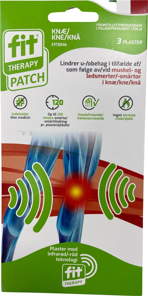 Bild på FIT Therapy Smärtplåster knä, 3 st