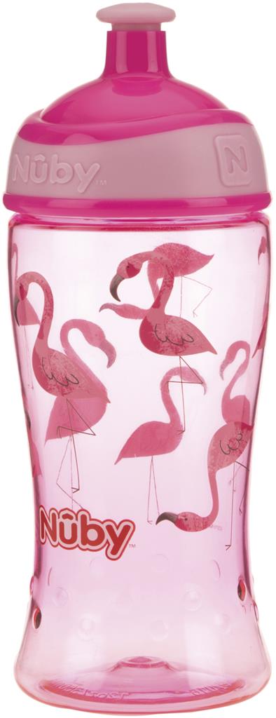 Bild på Nuby Flaska Rosa Flamingo 360ml , 1 st