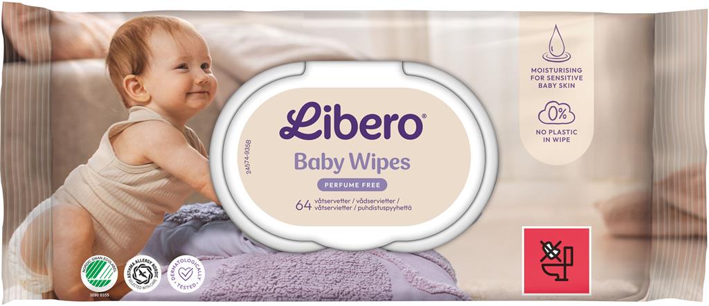 Bild på Libero Tvättservetter, 64 st