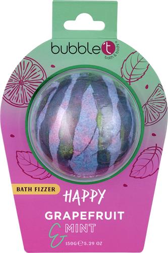 BubbleT Happy Grapefruit&Mint Bath Fizzer, 150 g
