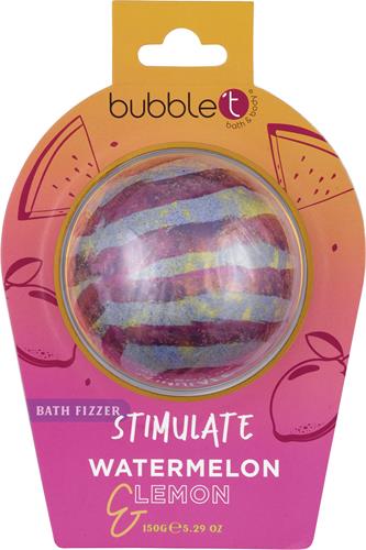 BubbleT Stimulate Watermelon Bath Fizzer, 150 g