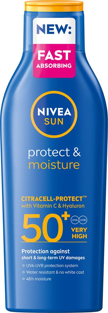 Bild på NIVEA Sun Prot & Moist Sun Lotion SPF 50+, 200 ml