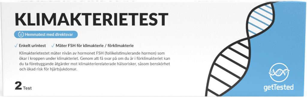 Bild på Get Tested Klimakterietest (FSH), 2 st