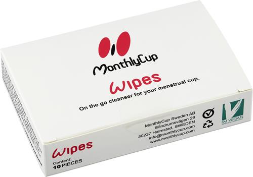 MonthlyCup Wipes, 10 st