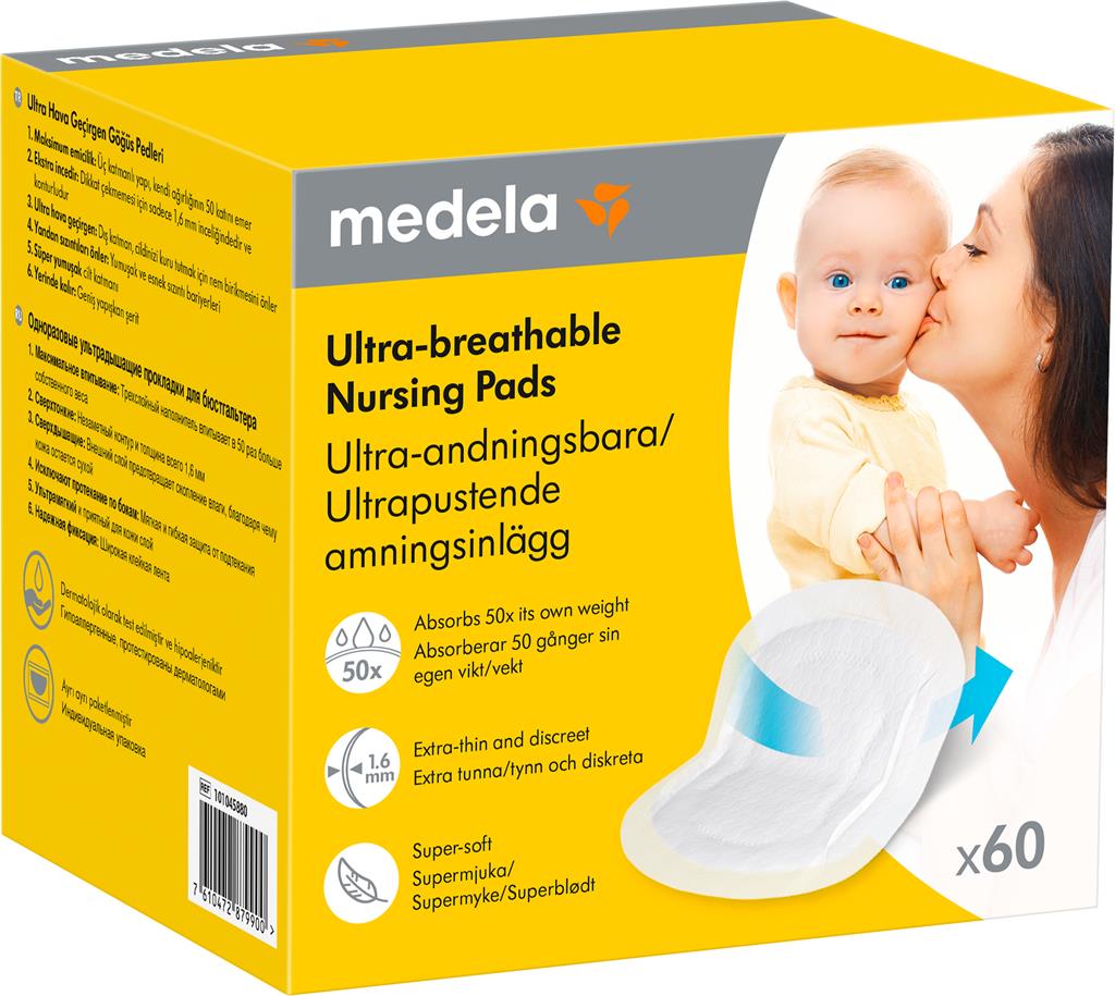 Bild på Medela Ultra-andningsbara amningsinlägg, 60 st