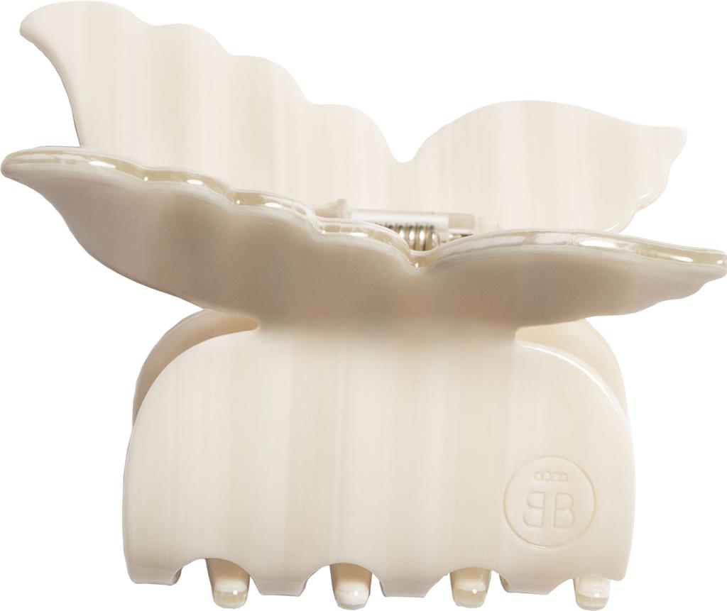 Bild på ByBarb hair accessories Hårklämma Fjäril vit, 1 st