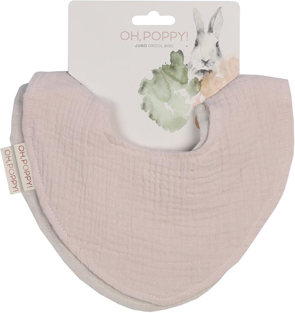 Bild på Oh, Poppy! JUNO dregglisar Rosa/Linnebeige, 2 st