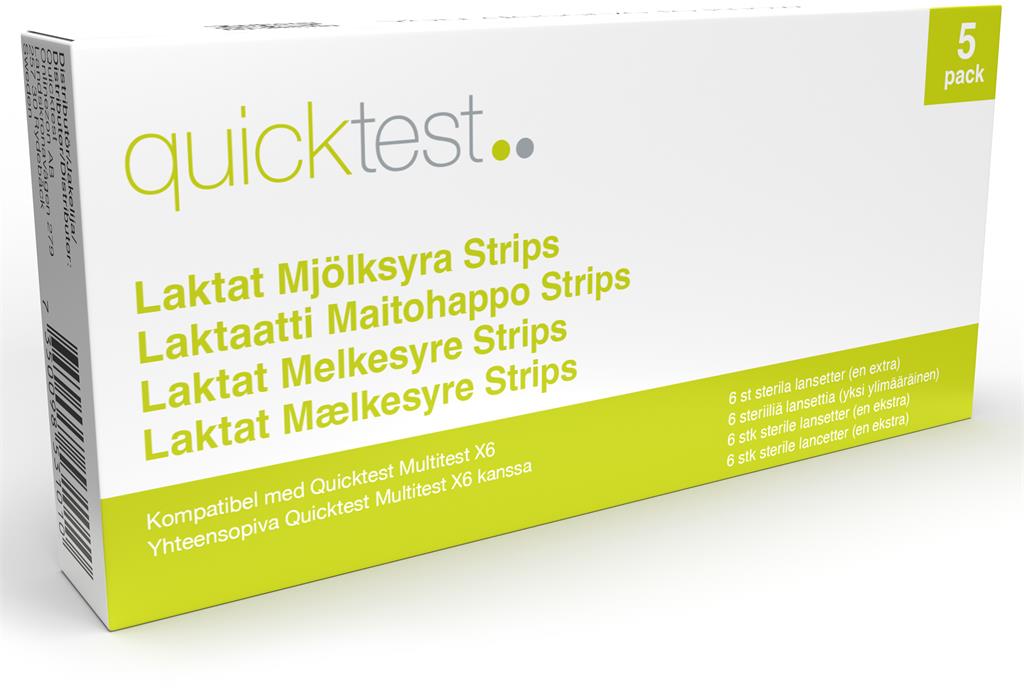 Bild på Quicktest X6 Refill - Laktatstrips, 5 st