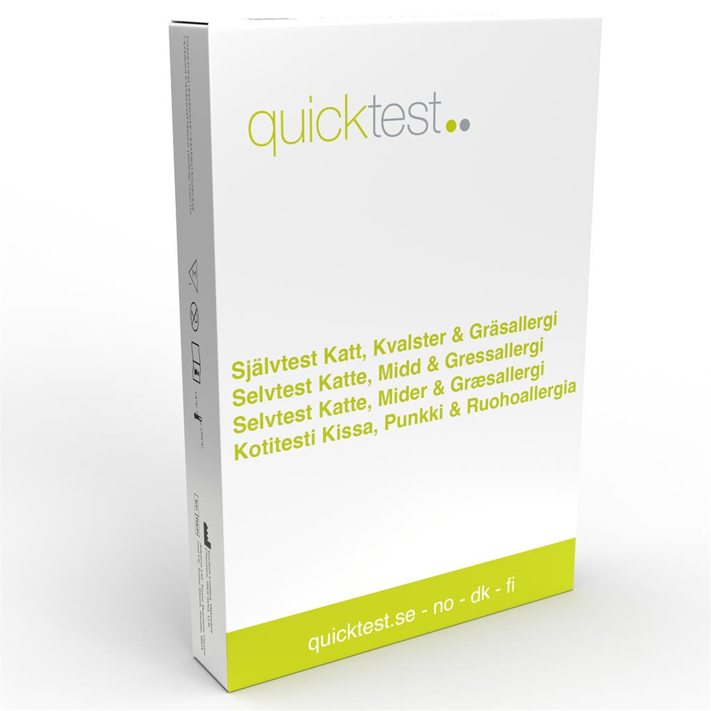 Bild på Quicktest Katt, Kvalster & Gräsallergitest, 1 st