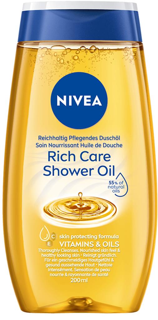 Bild på NIVEA Shower Oil Natural, 200 ml