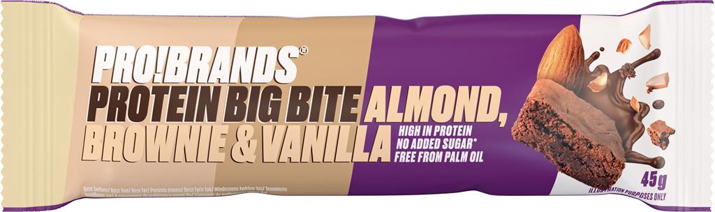 Bild på ProBrands Protein bar BigBite Almond, 45 g