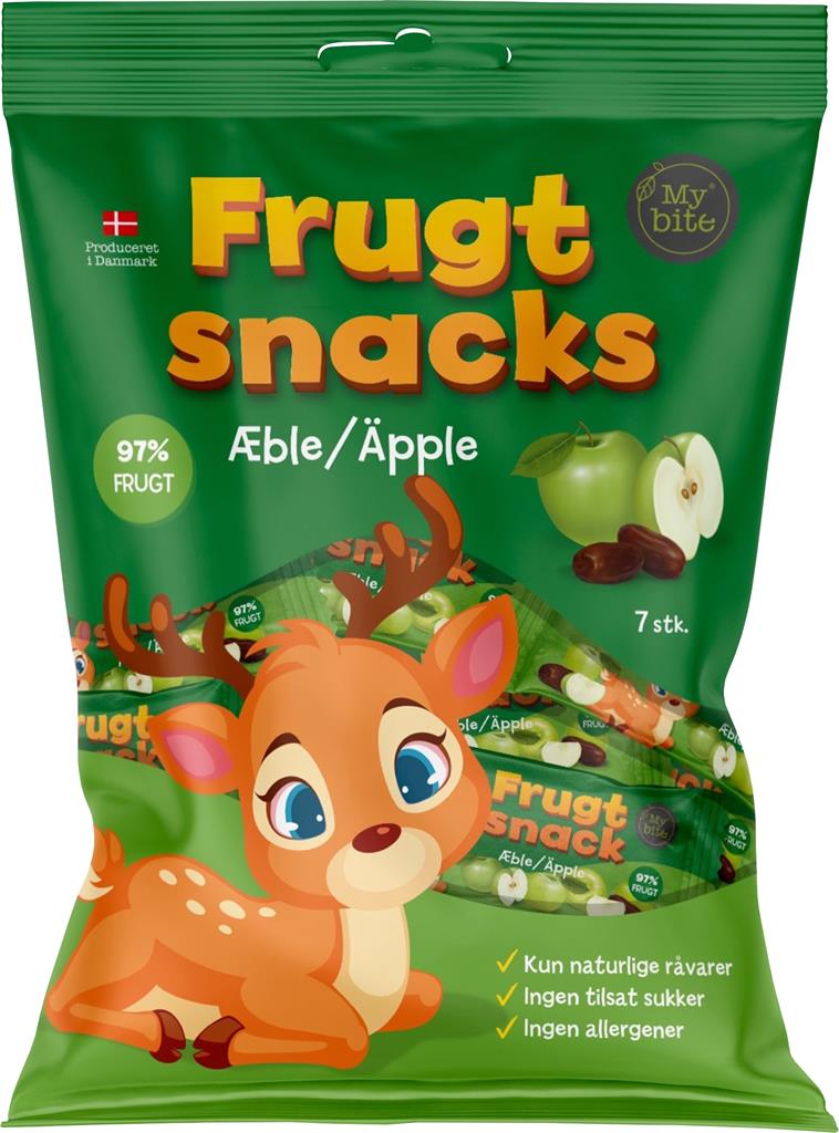 Bild på Mybite Frukt Snacks Äpple, 100 g