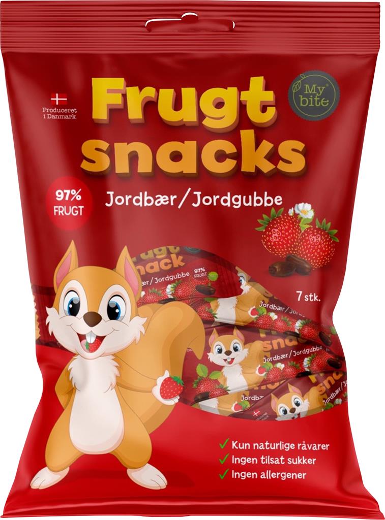 Bild på Mybite Frukt Snacks Jordgubbe, 100 g