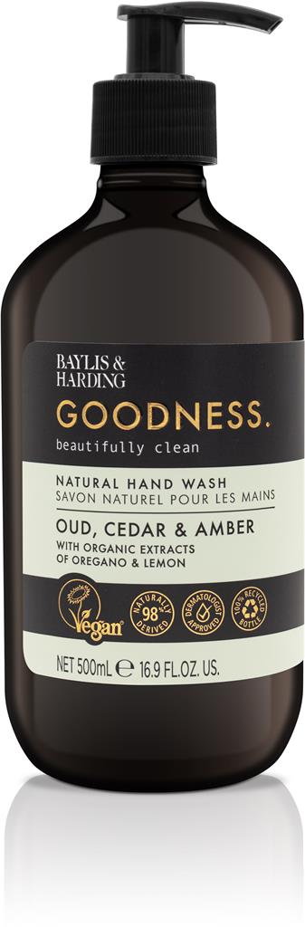 Bild på Baylis & Harding Goodness Oud, Cedar & Amber Hand Wash, 500 ml