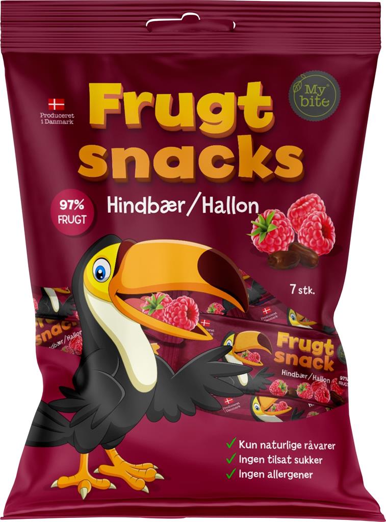 Bild på Mybite Frukt Snacks Hallon, 100 g