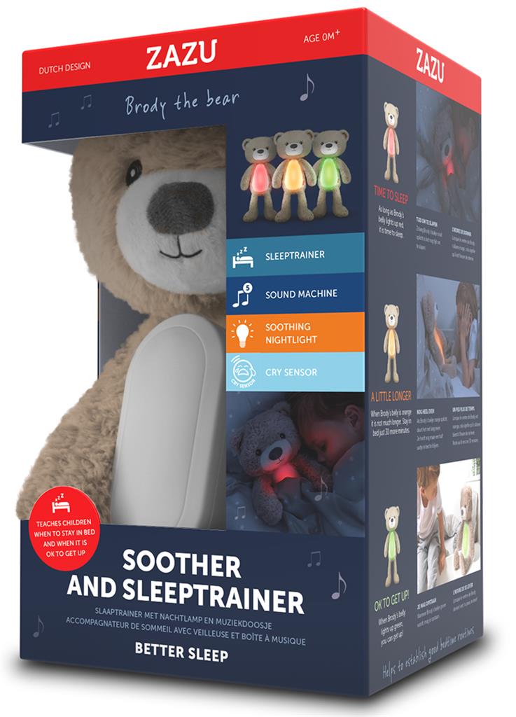 Bild på Zazu Sömntränare/Nattlampa Brody Taupe, 1 st