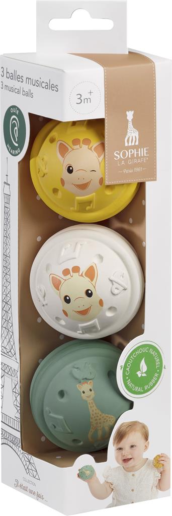Bild på Sophie la Girafe bollar med ljud, 3 st