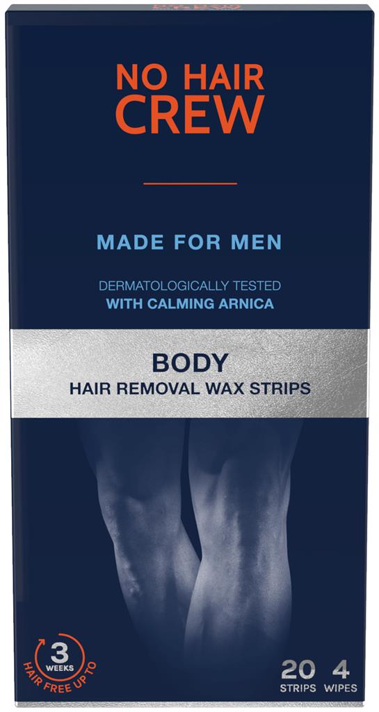 Bild på No Hair Crew Hair Removal Wax Strips, 20 st