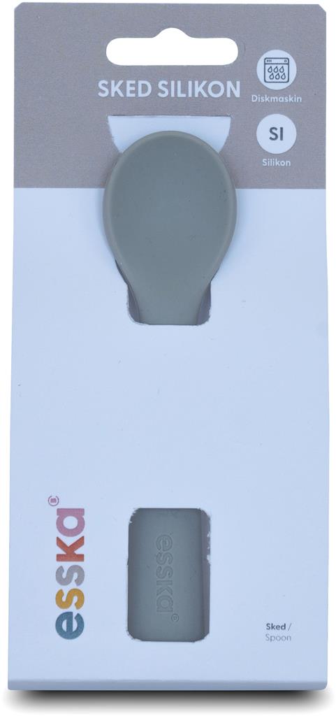 Bild på Esska Sked Silikon Grå, 1 st