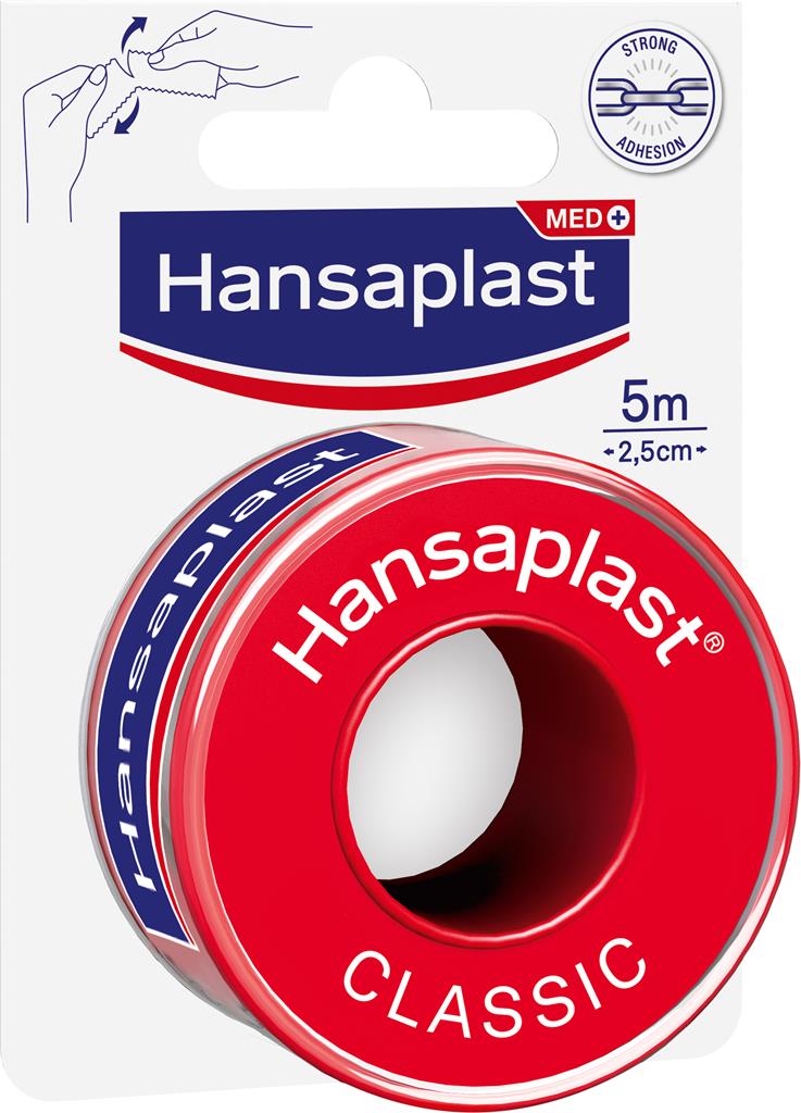 Bild på Hansaplast Fixation Tape Classic häfta 5 m x 2,5 cm, 1 st