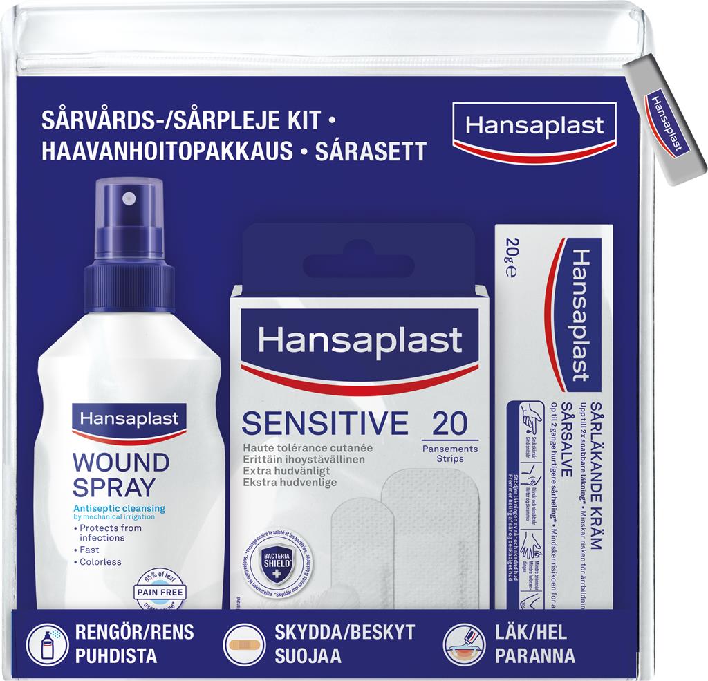 Bild på Hansaplast Sårvårdskit 3 delar, 3 st