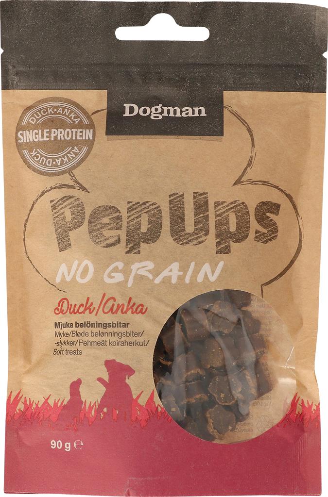 Bild på Dogman Pep Ups No Grain anka, 90 g