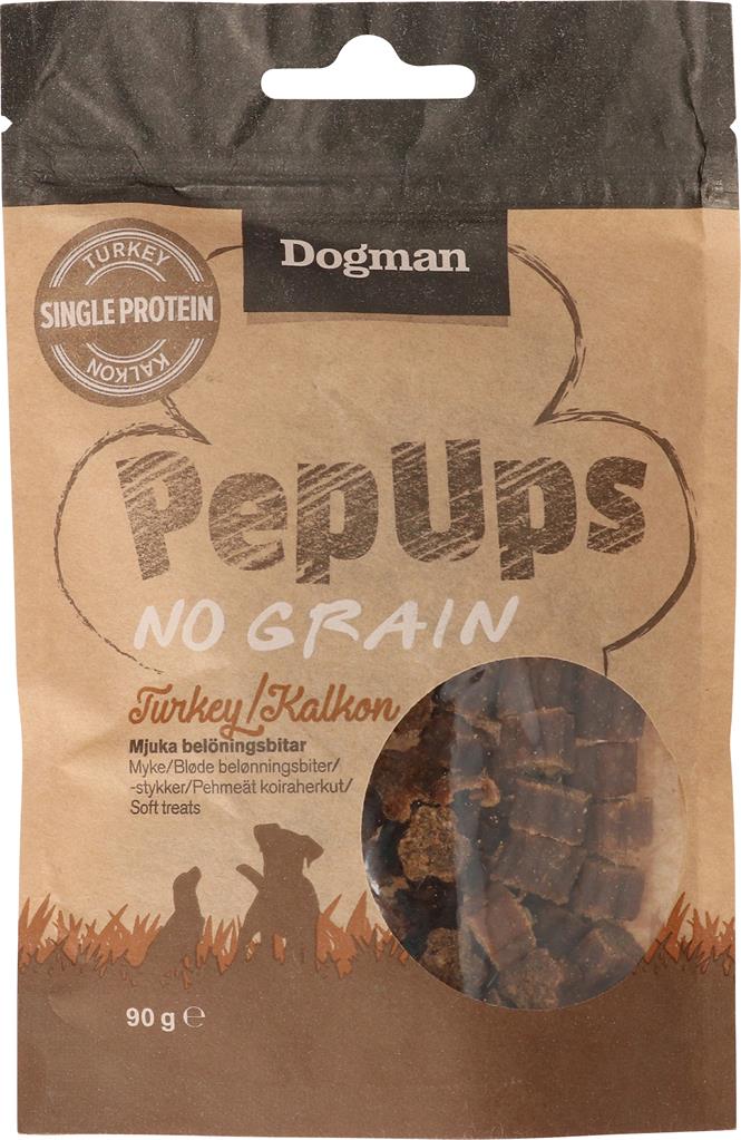 Bild på Dogman Pep Ups No Grain kalkon, 90 g