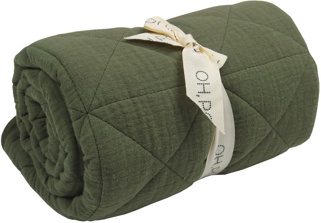 Bild på Oh, Poppy! ALBA filt/överkast skogsgrön, 1 st