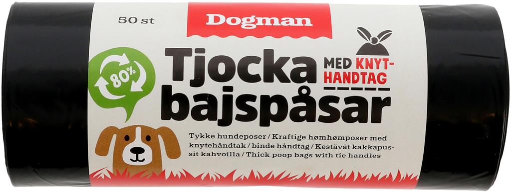 Bild på Dogman Bajspåsar med knyt-handtag, 50 st