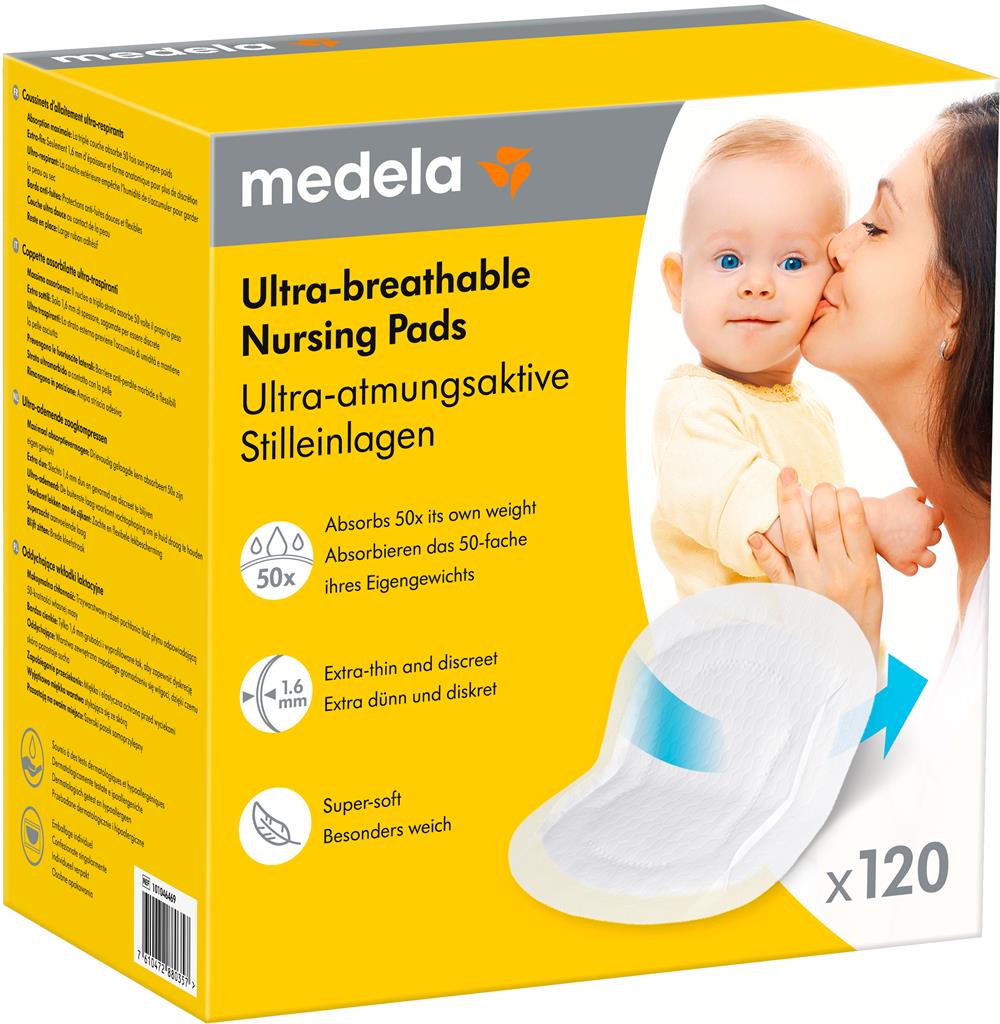Bild på Medela Ultra-andningsbara amningsinlägg, 120 st