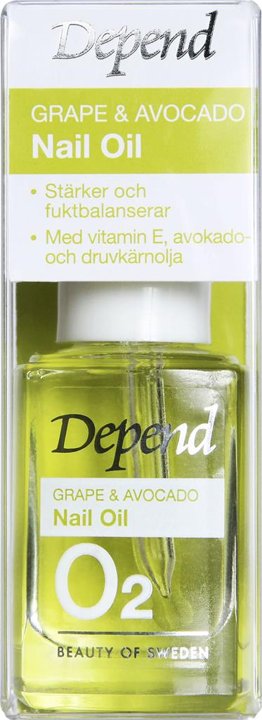 Bild på Depend O2 Grape & Avocado Nail oil, 10 ml