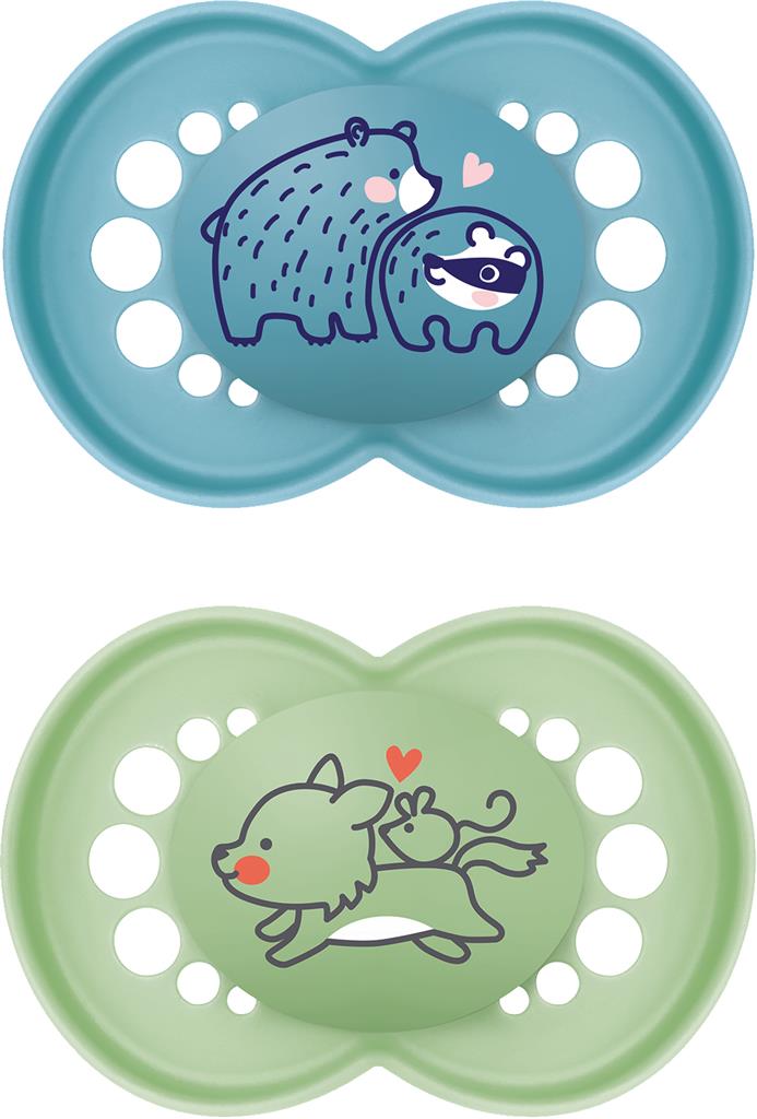 Bild på MAM Original 6-16m silikon BLUE, 2 st