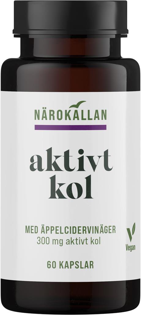 Bild på Närokällan Aktivt Kol + Äppelcidervinäger, 60 st
