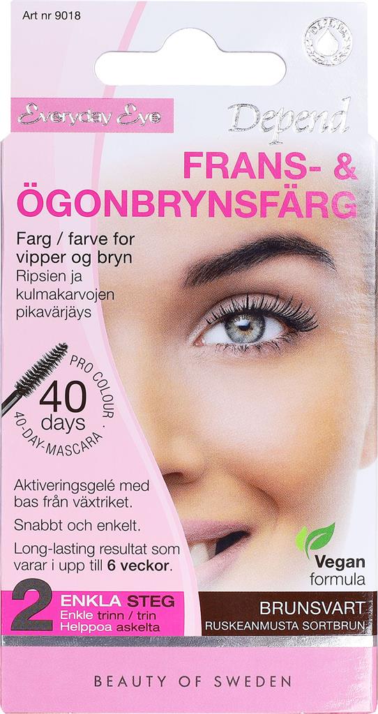Bild på Depend Frans- &Ögonbrynsfärg br/sv, 1 st
