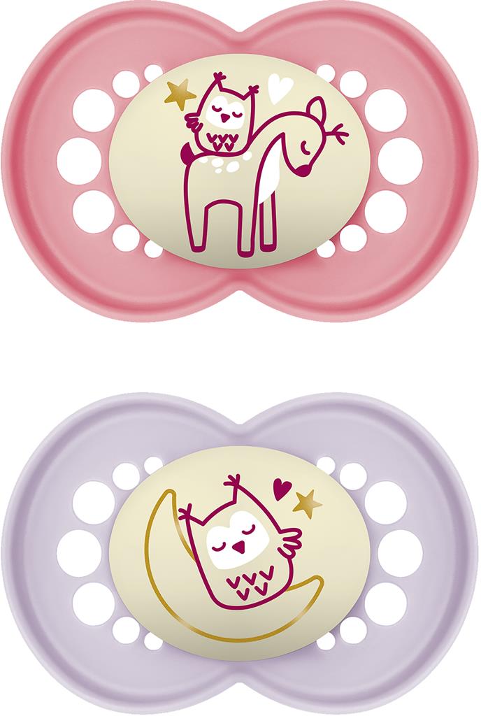 Bild på MAM Original Night 16-36m silk PINK, 2 st