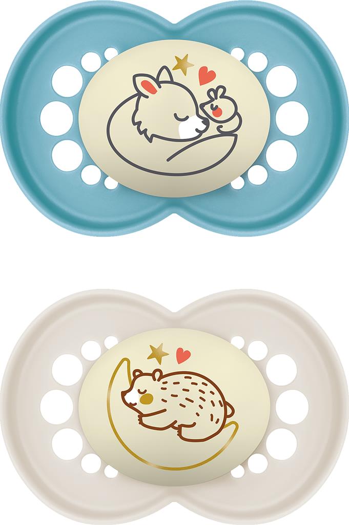 Bild på MAM Original Night 16-36m silikon BLUE, 2 st