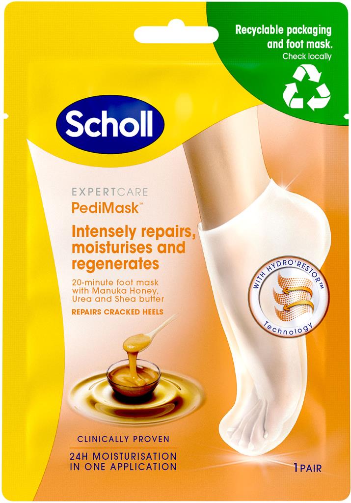 Bild på Scholl Fotmask Manuka Honey, 2 st