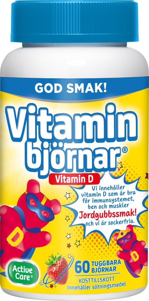 Bild på Active Care Vitaminbjörnar D-vitamin, 60 st