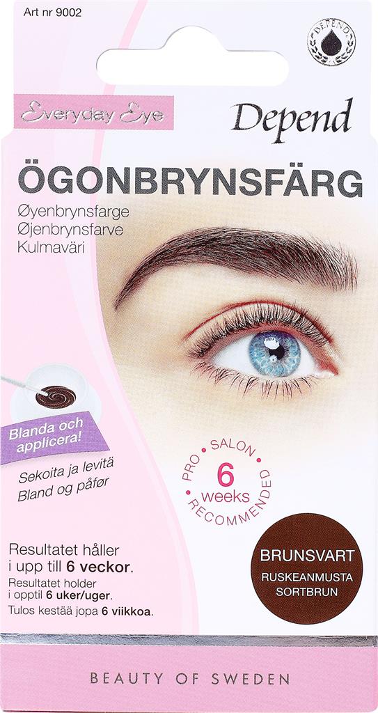 Bild på Depend Ögonbrynsfärg Brunsvart, 1 st