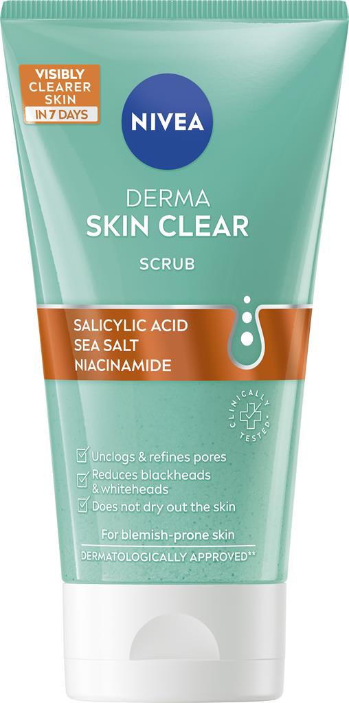 Bild på NIVEA Derma Skin Clear Anti-Blemish Scrub, 150 ml