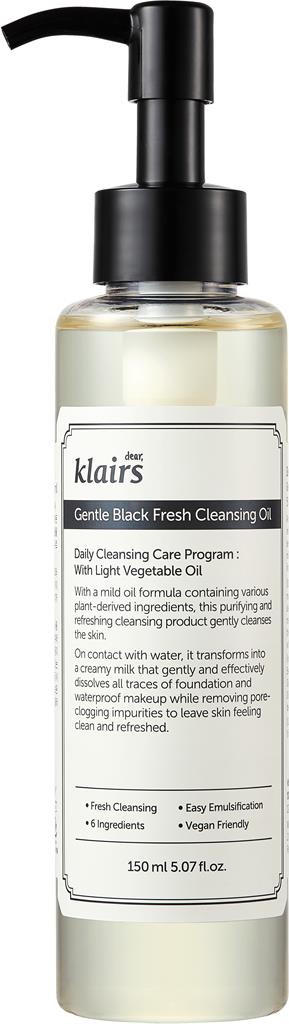 Bild på KLAIRS Gentle Black Fresh Cleansing Oil, 150 ml