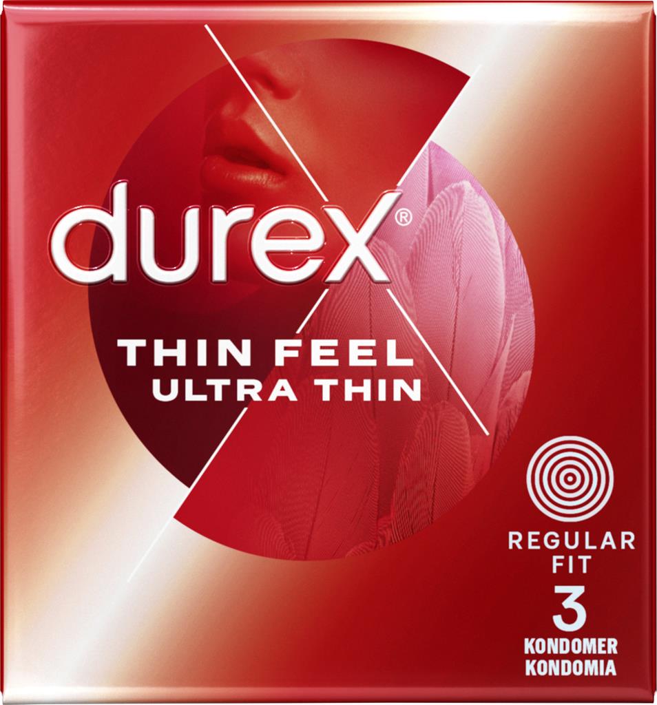 Bild på Durex Thin Feel Ultra Thin Kondomer, 3 st