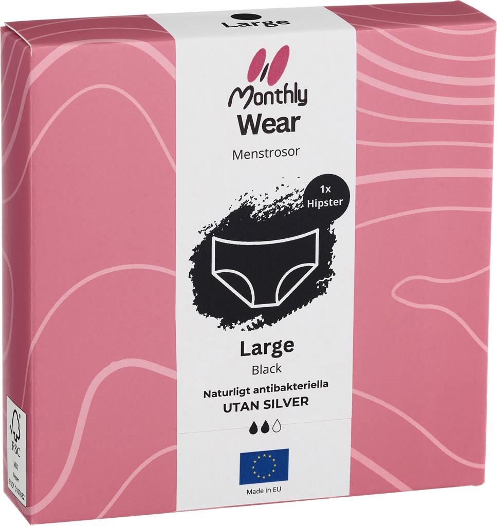 Bild på MonthlyCup Menstrosor Hipster L, 1 st