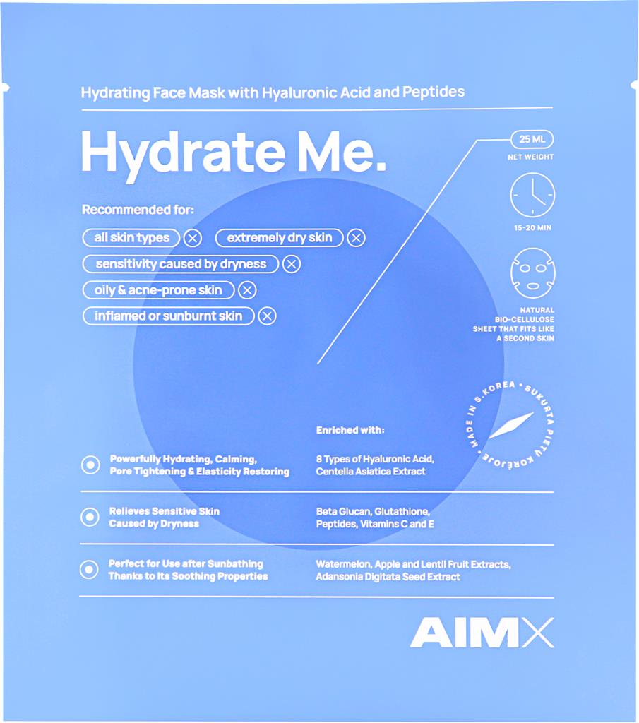 Bild på AIMX Hydrate Me facemask, 25,5 ml