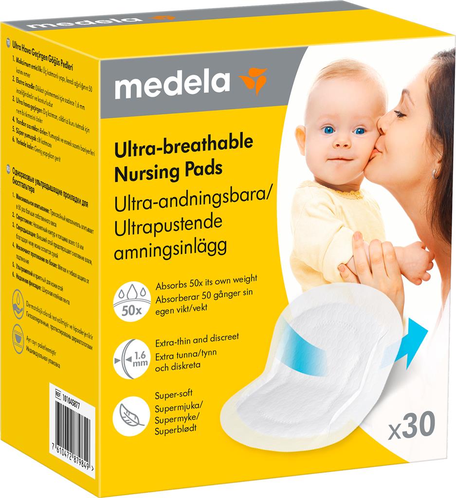 Bild på Medela Ultra-andningsbara amningsinlägg, 30 st