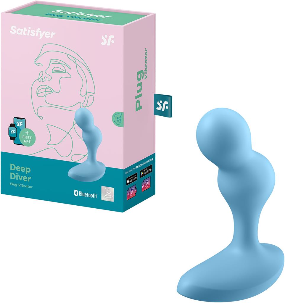Bild på Satisfyer Deep Diver Connect App Blue, 1 st