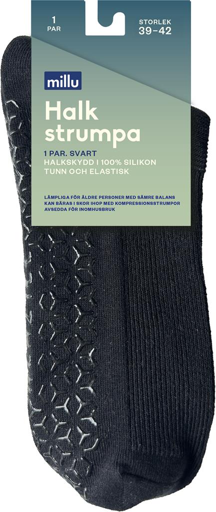 Bild på Millu Halkstrumpa Svart 39-42, 1 par