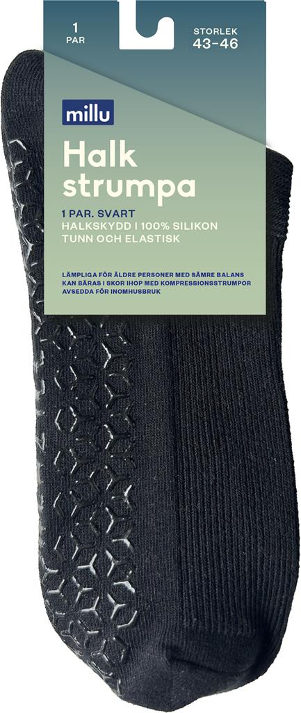 Bild på Millu Halkstrumpa Svart 43-46, 1 par