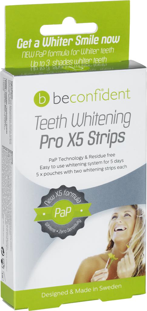 Bild på Beconfident Tandblekning Pro X5 Strips, 2 x 5 st